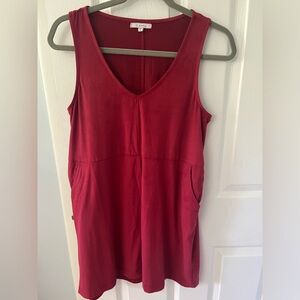 Z supply red dress with pockets